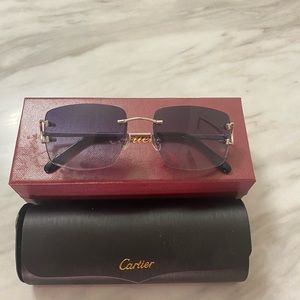 Cartier Frames (Silver Frames Purple Lens)